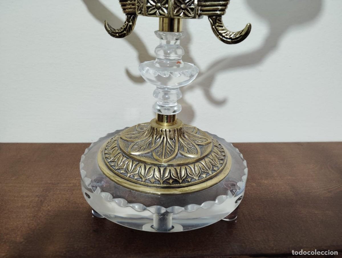 Vintage: Pareja de candelabros de metacrilato - Foto 3