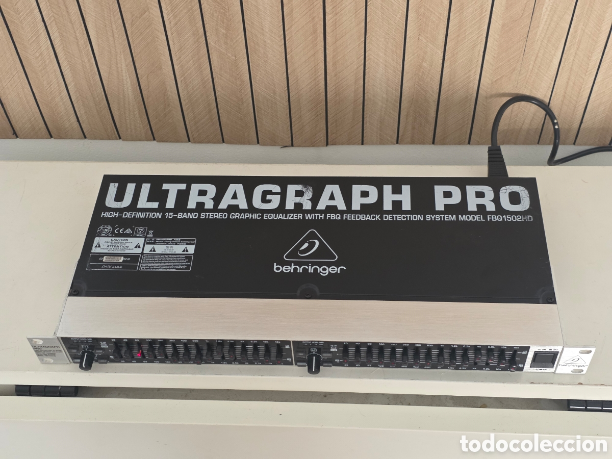 Vintage: Behringer Ultragraph Pro FBQ1502HD ecualizador 15 bandas