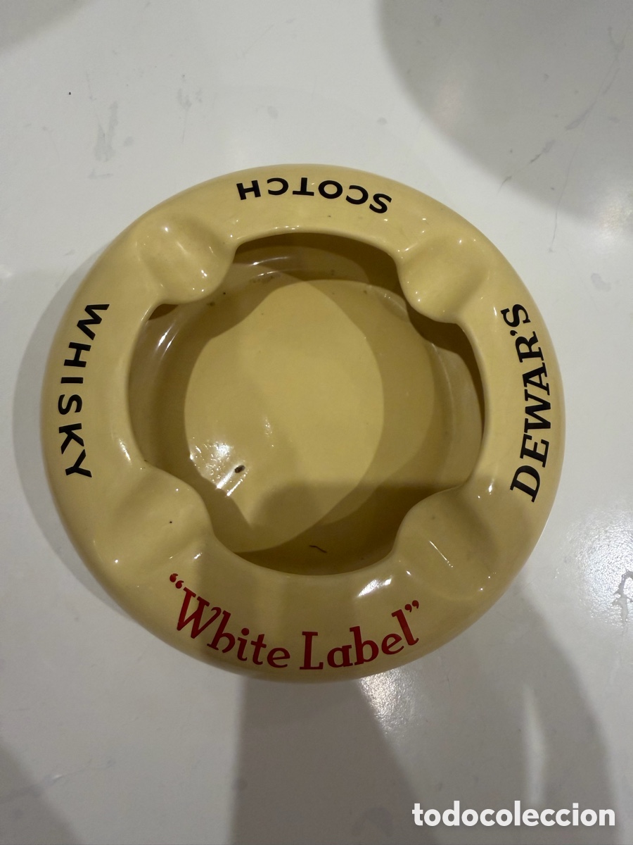 Vintage: Cenicero Vintage Dewars White Label - Foto 2