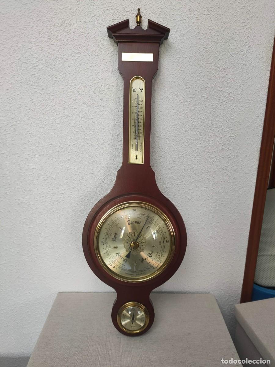 Vintage: Bar&oacute;metro y Term&oacute;metro de Madera