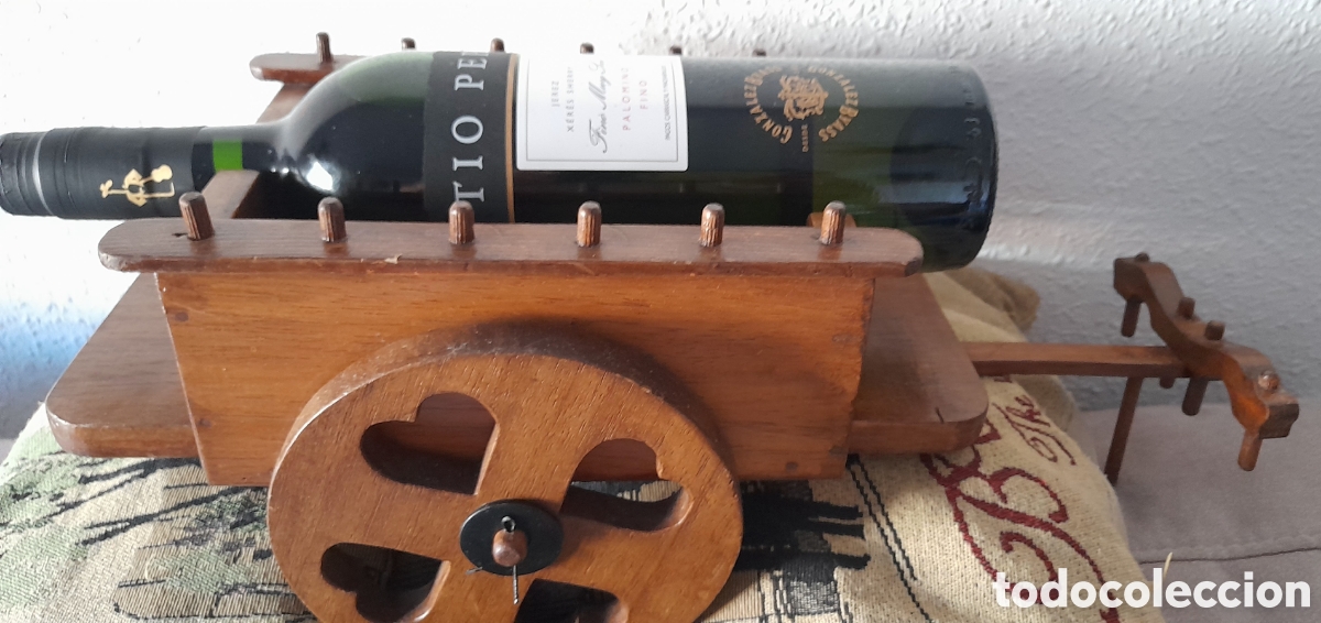 Vintage: carro madera botellero - Foto 4