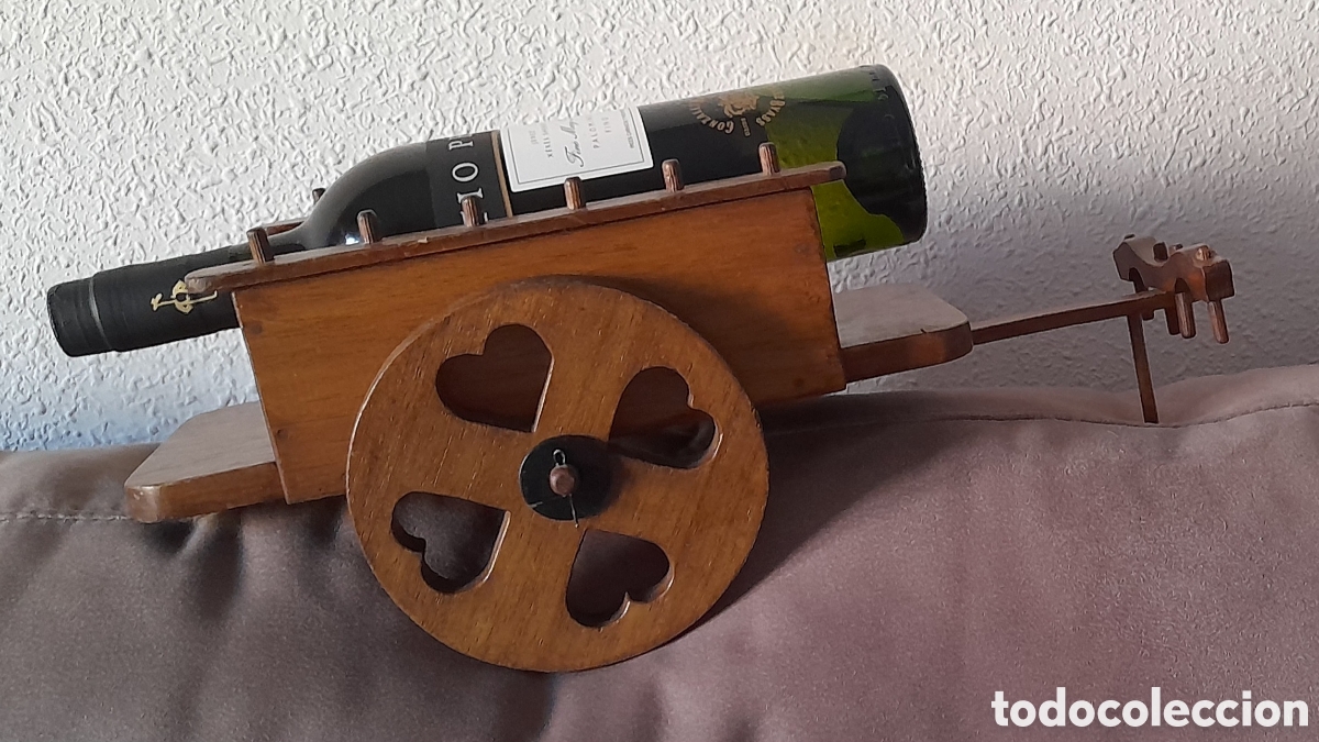 Vintage: carro madera botellero - Foto 1