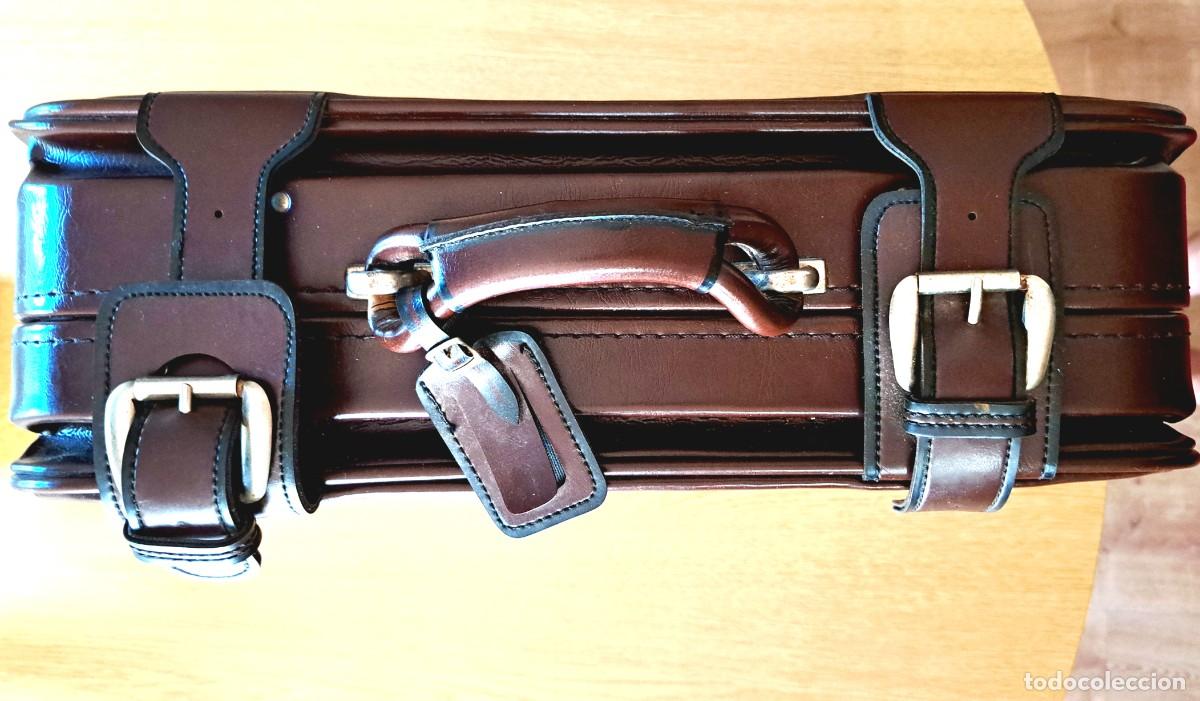 Vintage: Maleta Antigua de Piel Genuina (A&ntilde;os 40)
