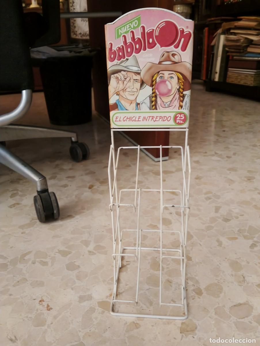 Vintage: RETRO VINTAGE - RARO EXPOSITOR CHICLES BABBLOON - EL CHICLE INTREPIDO - A&Ntilde;OS 80/90