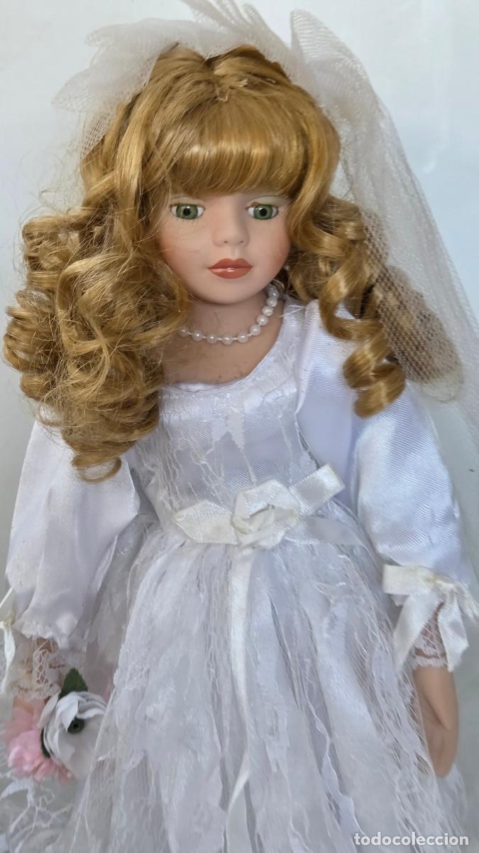 Vintage: mu&ntilde;eca de coleccion de porcelana - Foto 2