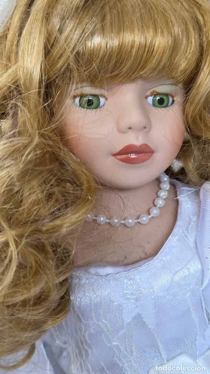 Vintage: mu&ntilde;eca de coleccion de porcelana - Foto 3