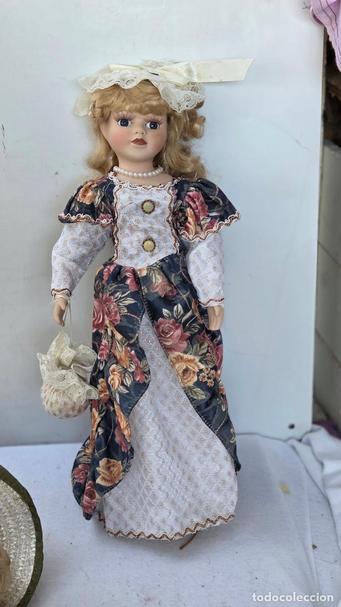 Vintage: mu&ntilde;eca de coleccion de porcelana