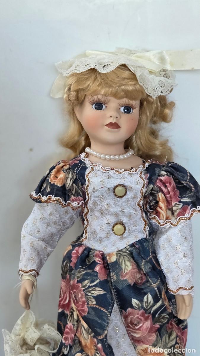 Vintage: mu&ntilde;eca de coleccion de porcelana - Foto 4