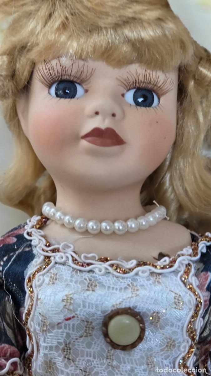 Vintage: mu&ntilde;eca de coleccion de porcelana - Foto 6
