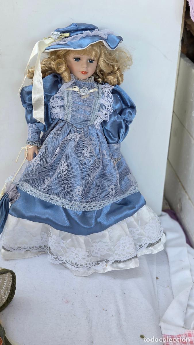 Vintage: mu&ntilde;eca de coleccion de porcelana