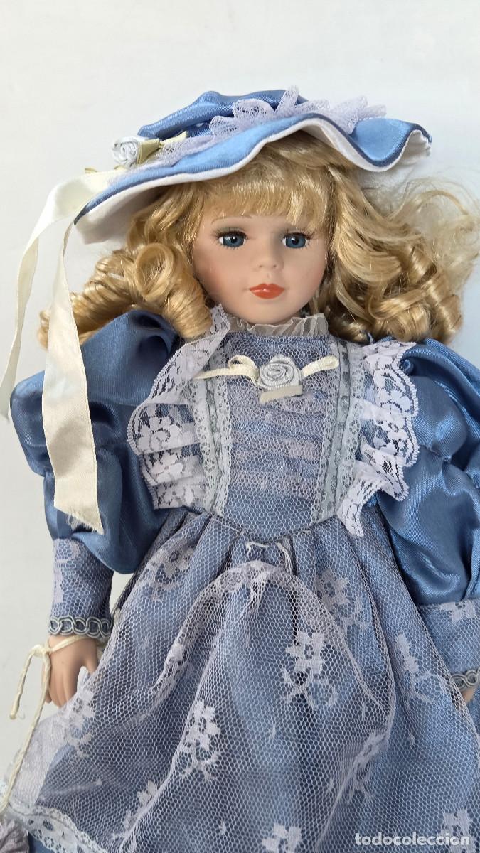 Vintage: mu&ntilde;eca de coleccion de porcelana - Foto 4