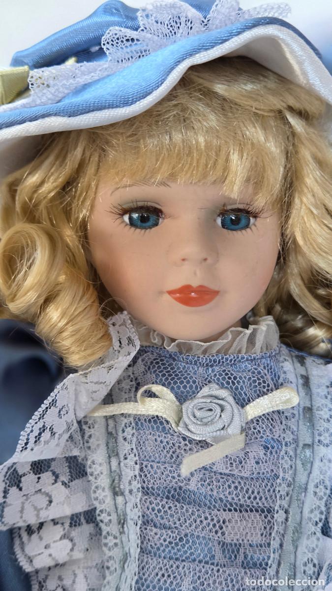 Vintage: mu&ntilde;eca de coleccion de porcelana - Foto 6
