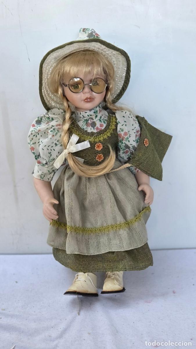 Vintage: mu&ntilde;eca de coleccion de porcelana