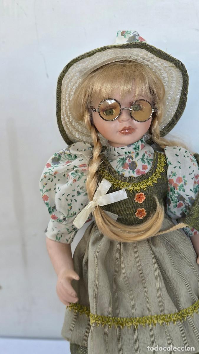 Vintage: mu&ntilde;eca de coleccion de porcelana - Foto 3