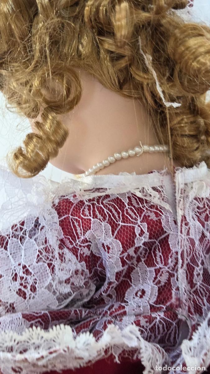 Vintage: mu&ntilde;eca de porcelana para cojin - Foto 9