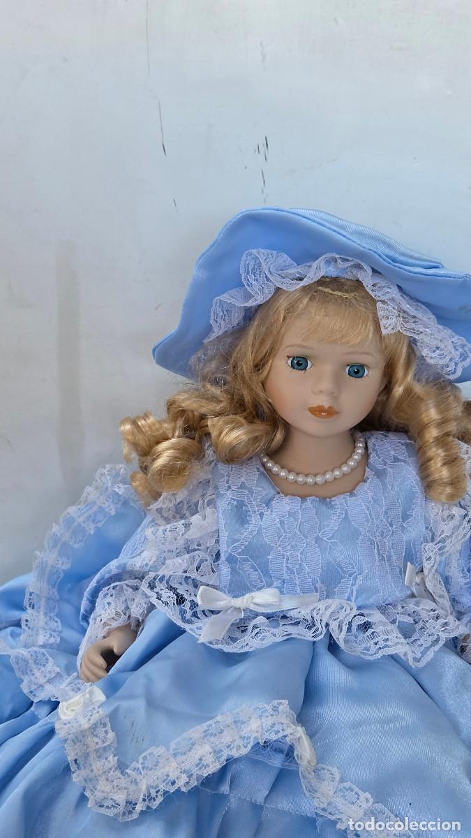 Vintage: mu&ntilde;eca de coleccion de porcelana - Foto 2