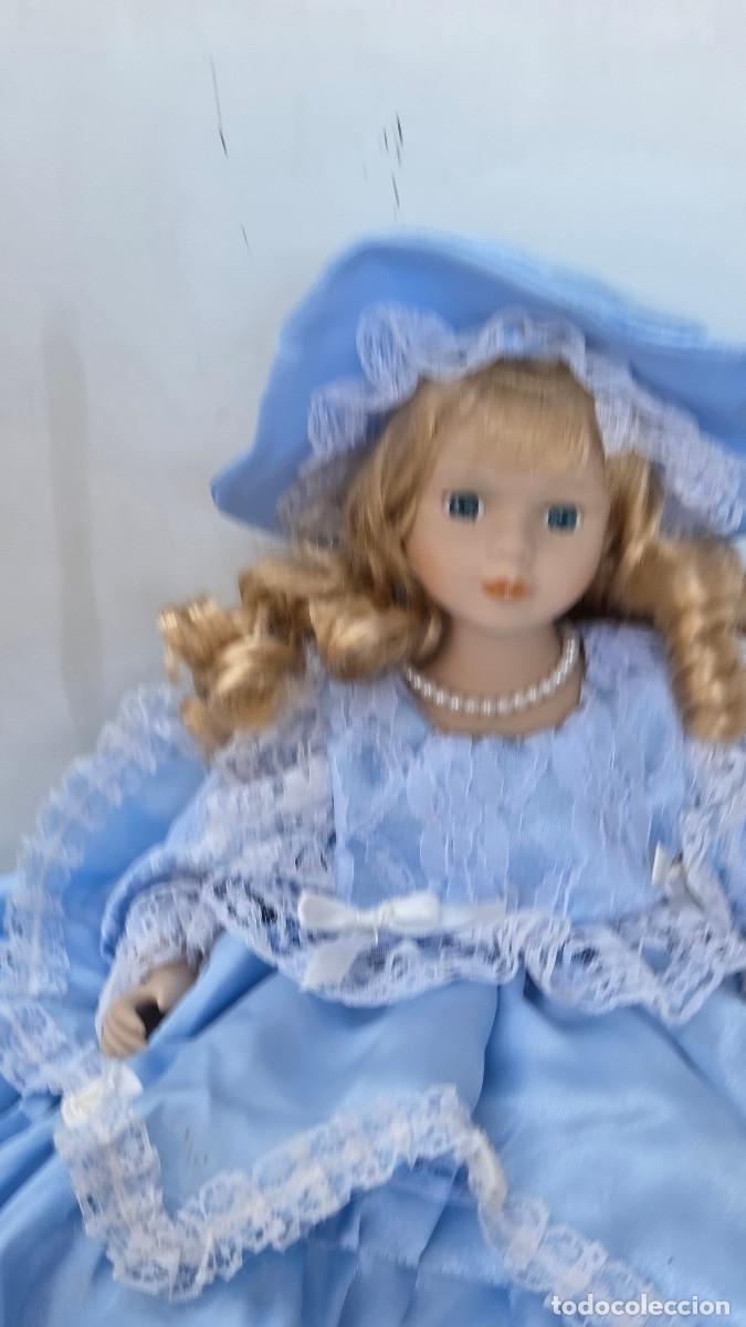 Vintage: mu&ntilde;eca de coleccion de porcelana - Foto 3