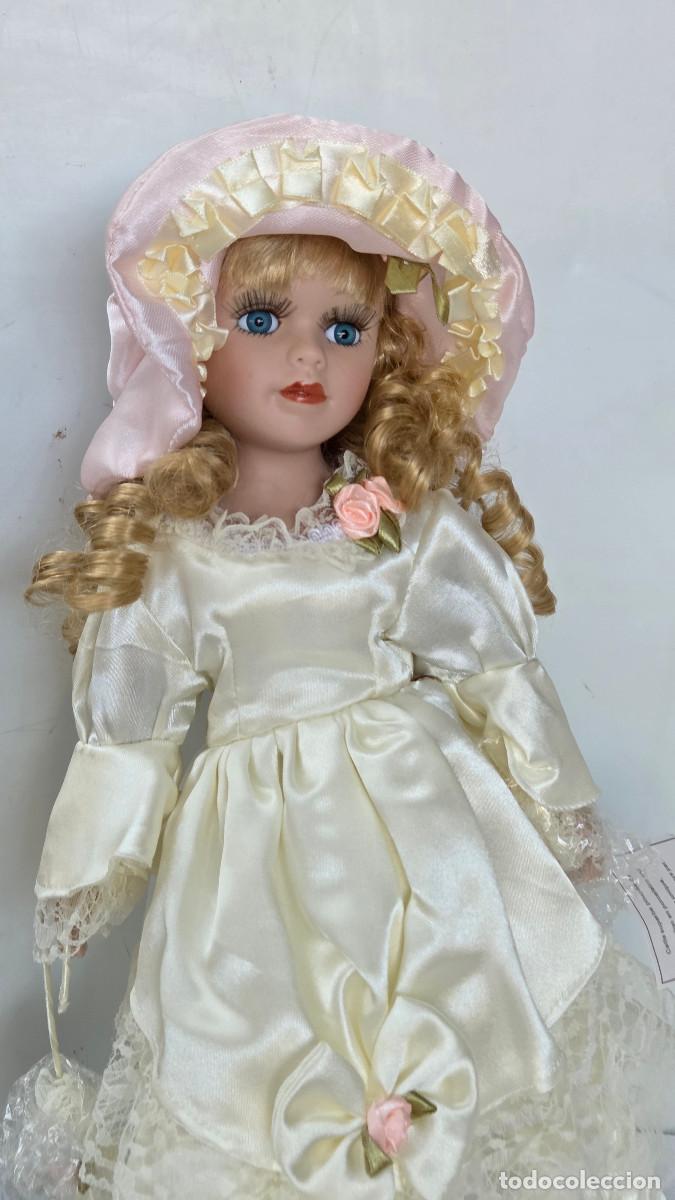 Vintage: mu&ntilde;eca de coleccion de porcelana - Foto 2