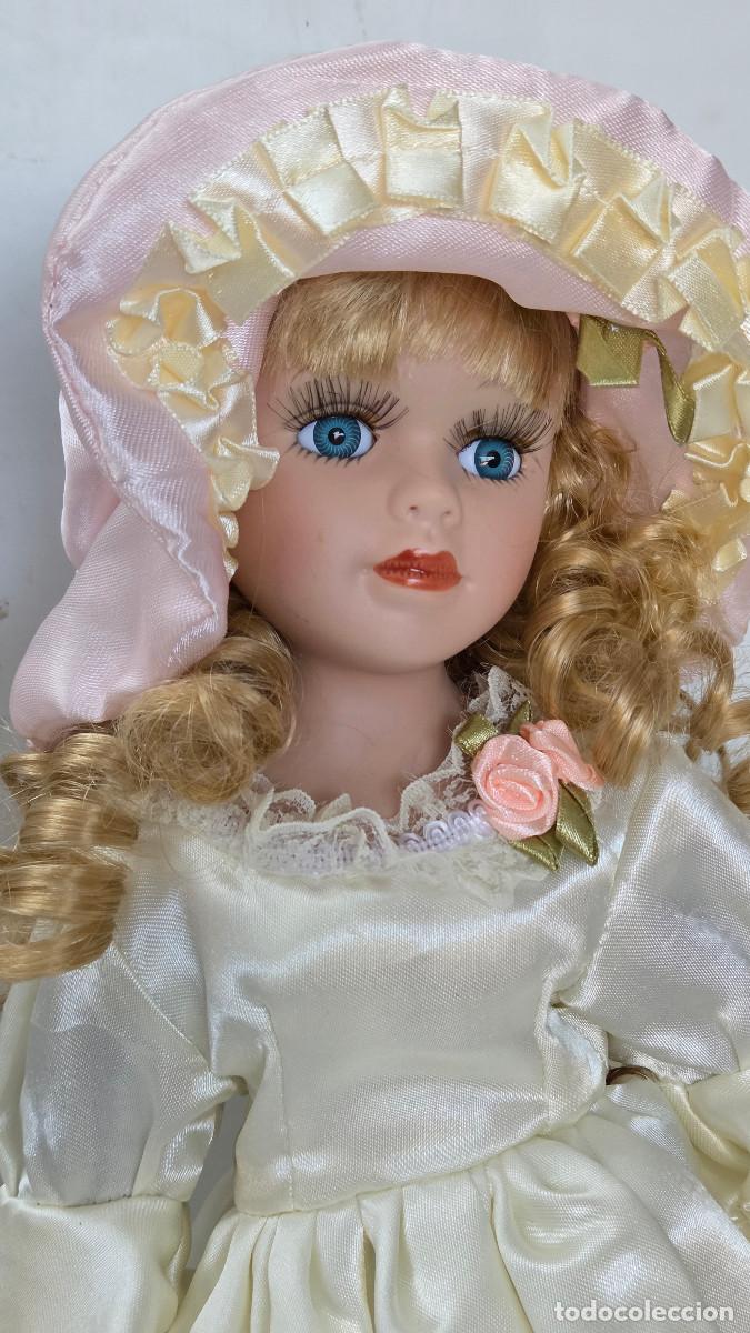 Vintage: mu&ntilde;eca de coleccion de porcelana - Foto 3