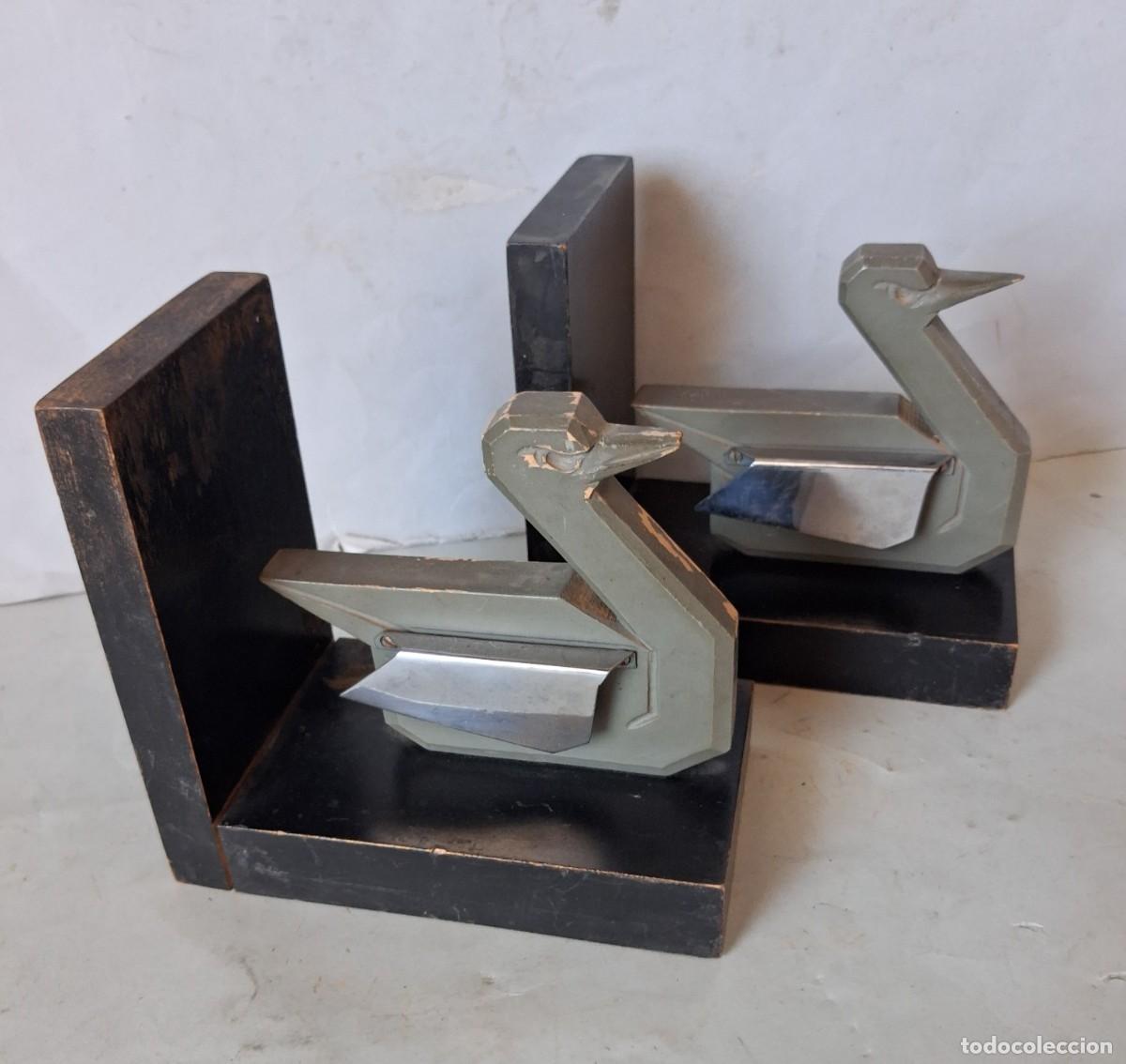 Vintage: Pareja de sujetalibros estilo Art Deco