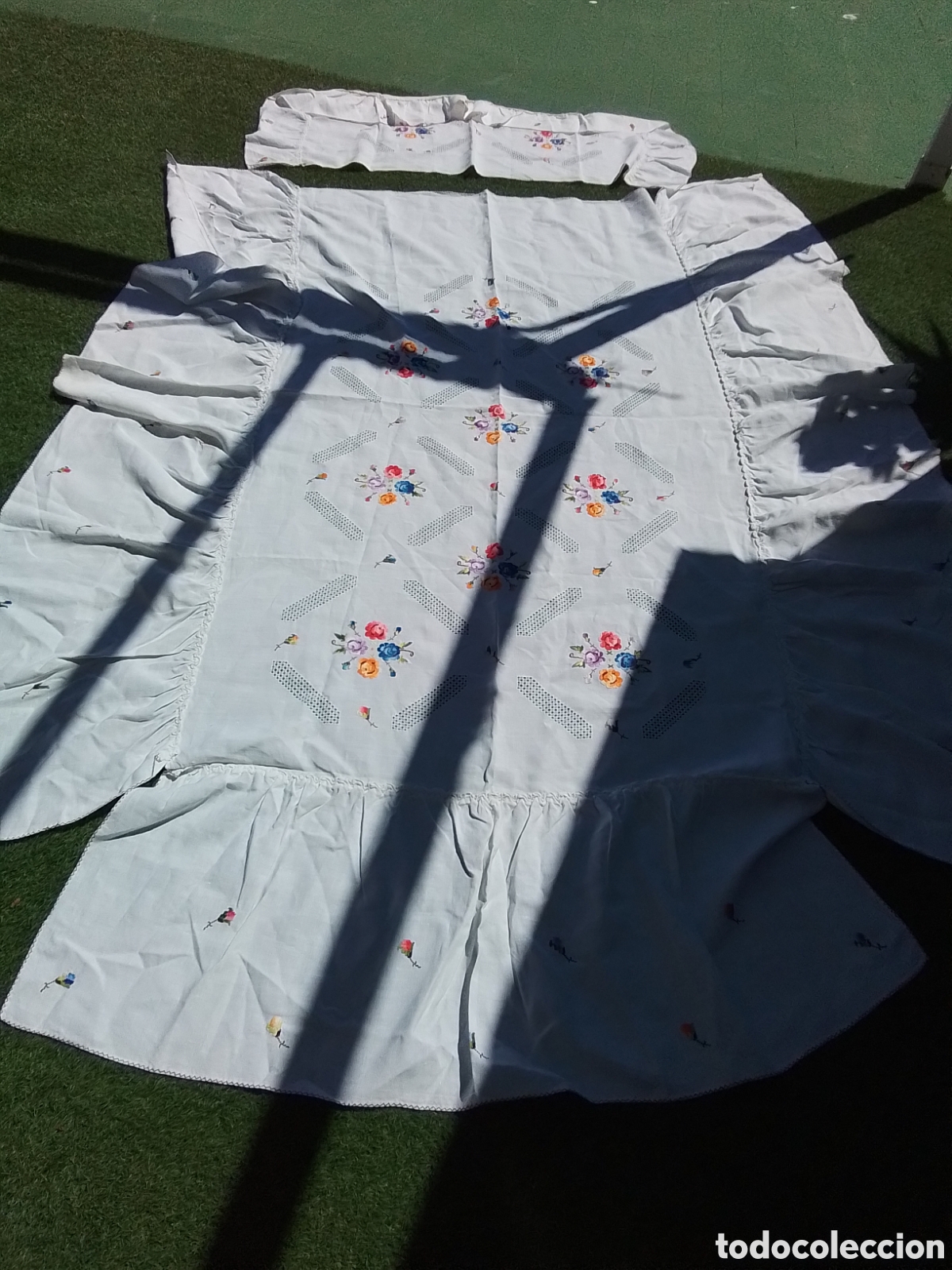 Vintage: Colcha de lino de lagartera para estrenar