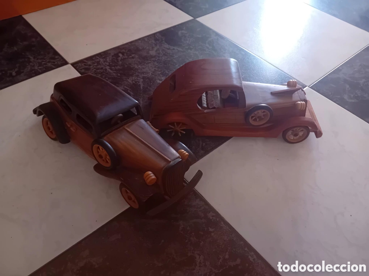 Vintage: ✨ Pareja de coches de madera vintage ✨
