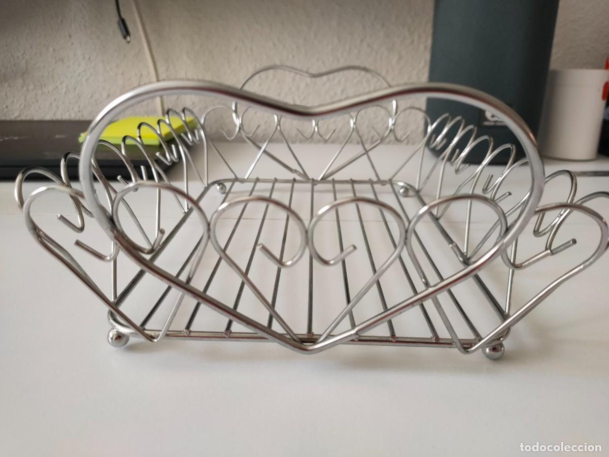 Vintage: Frutero vintage de metal cromado - Foto 3