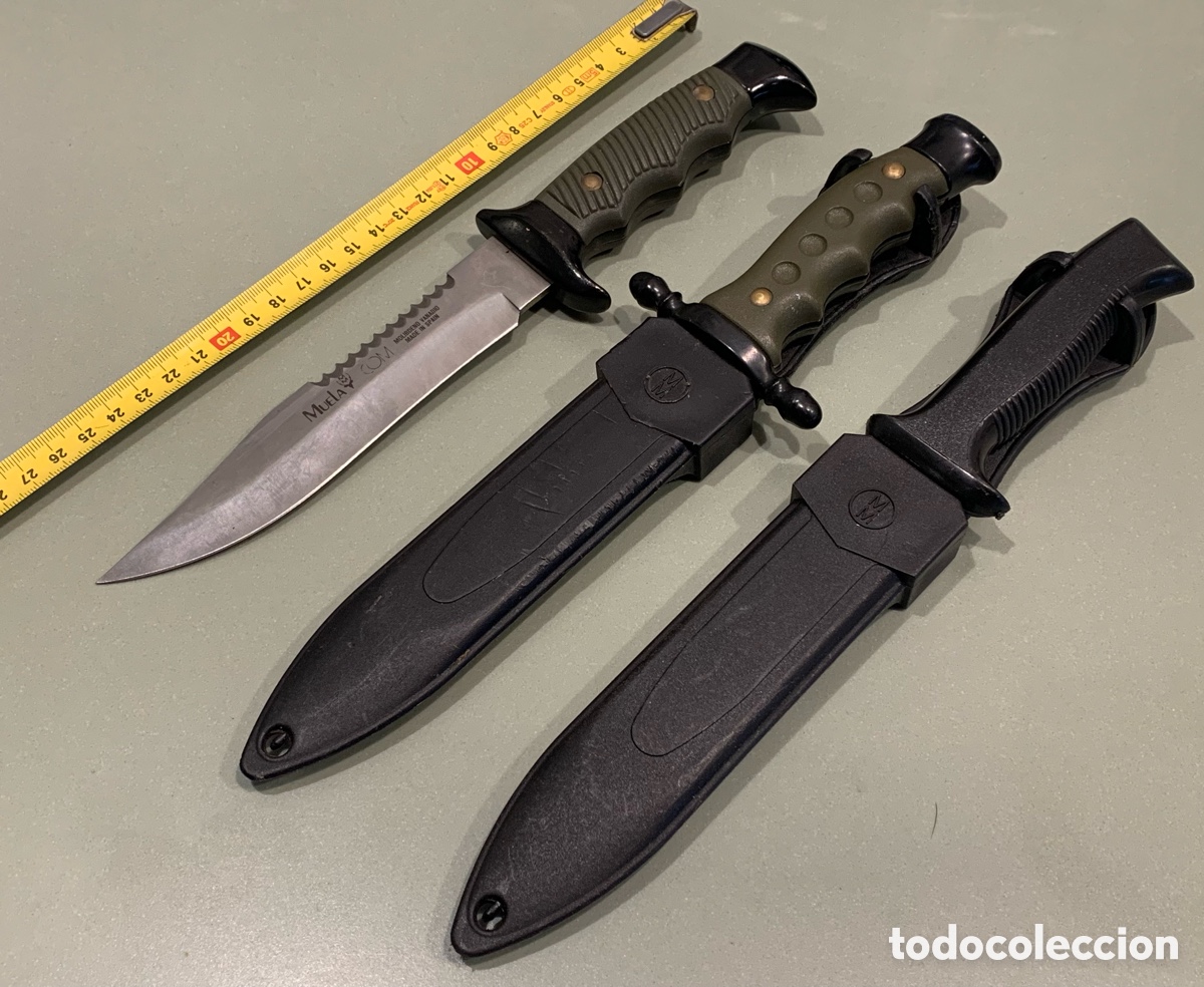 Vintage: Cuchillos Muela y uno Alce lote de tres