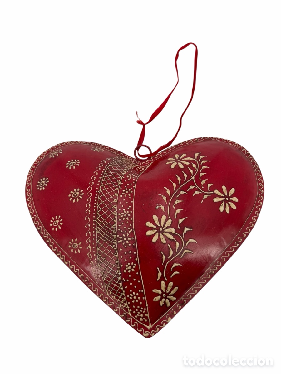 Vintage: Figura de Coraz&oacute;n de Metal