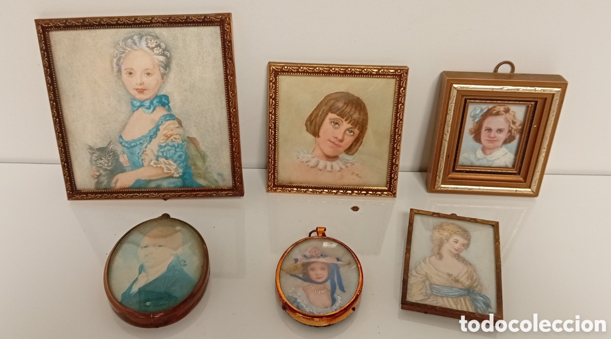 Vintage: LOTE DE 6 PORTARETRATOS ANTIGUOS