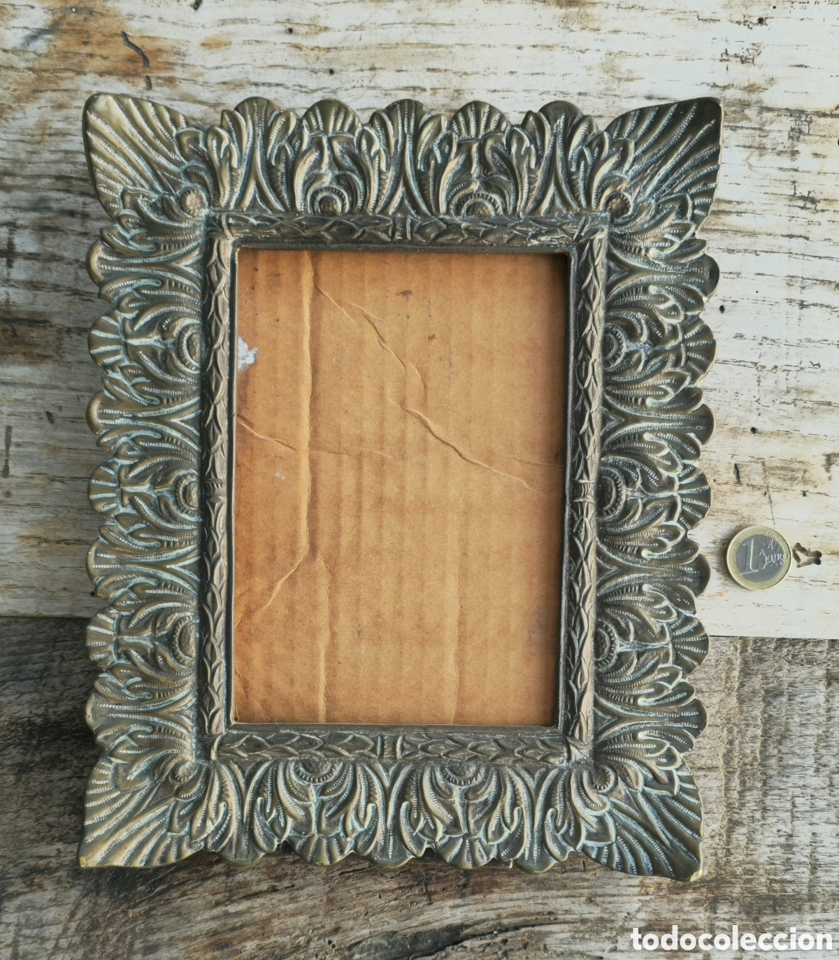 Vintage: Antiguo Portaretrato bronce