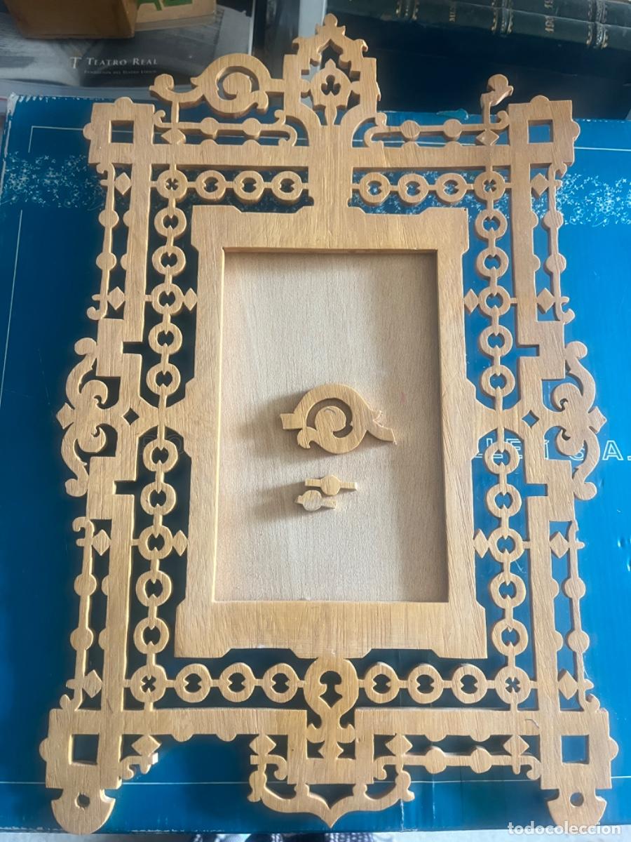 Vintage: Bonito marco de madera realizado manualmente.