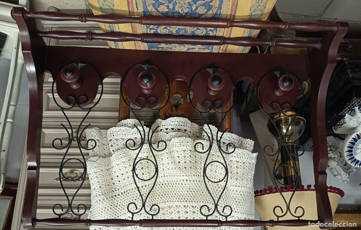 Vintage: Gran perchero de pared