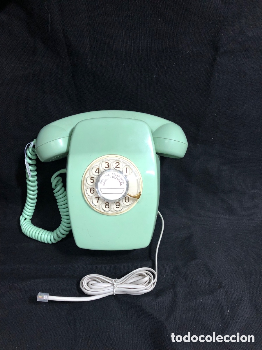 Vintage: Antiguo Tel&eacute;fono Heraldo de Pared CITESA M&aacute;laga - CTNE Telef&oacute;nica (Verde Pastel) - Funcionando