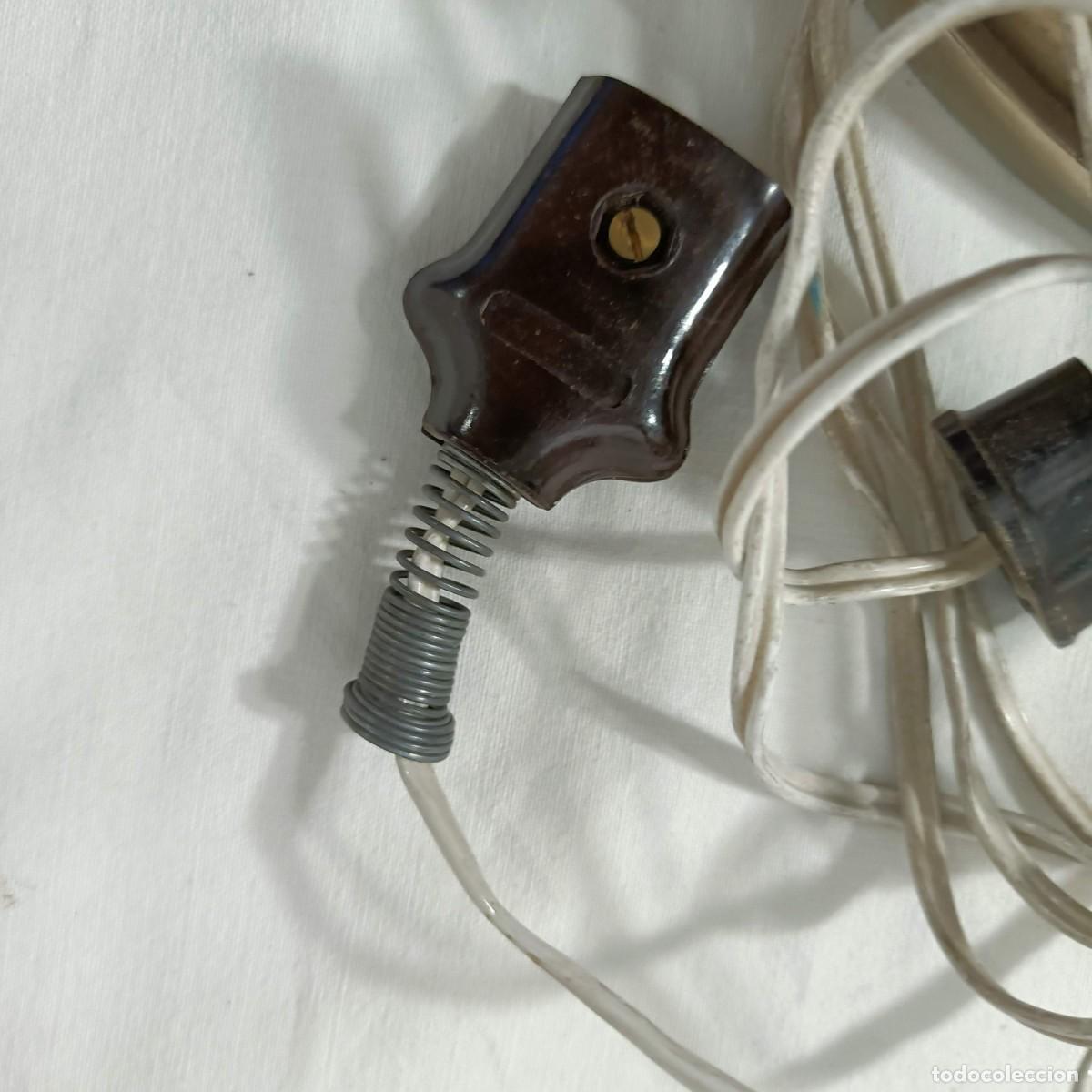 Vintage: Plancha el&eacute;ctrica, vintage, mango de madera. - Foto 6