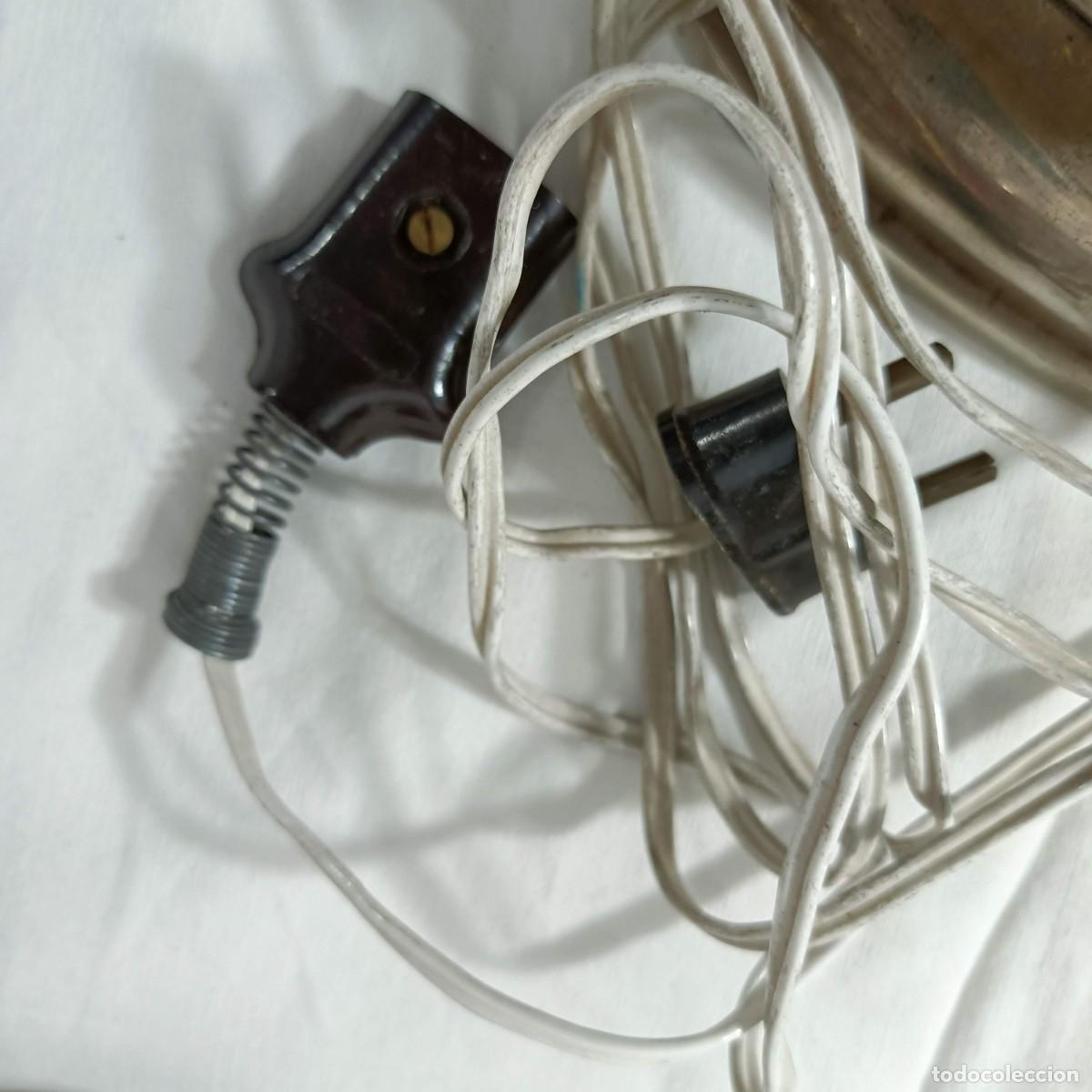 Vintage: Plancha el&eacute;ctrica, vintage, mango de madera. - Foto 7