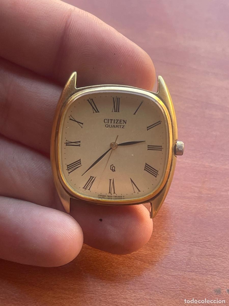 Vintage: Citizen Quartz CQ Slim vintage - - Dial de lino De pila