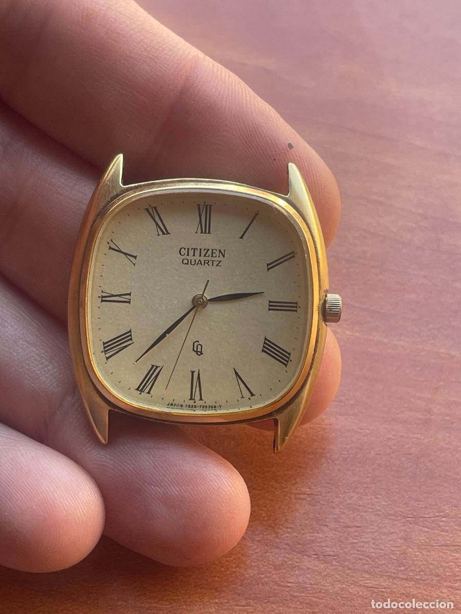 Vintage: RELOJ FUNCIONANDO A&Ntilde;OS 80/90 Citizen Quartz CQ Slim vintage Dial de lino De pila