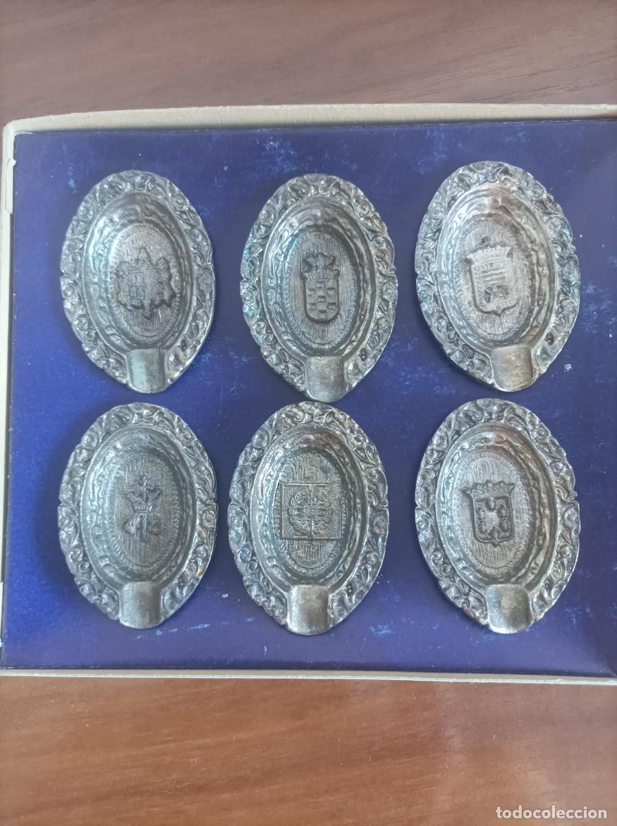 Vintage: Ceniceros metal con grabado escudo de Legi&oacute;n