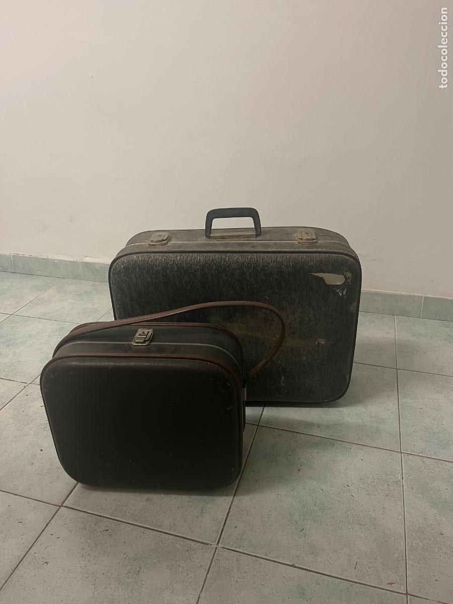 Vintage: Lote 2 maletas antiguas - Foto 1