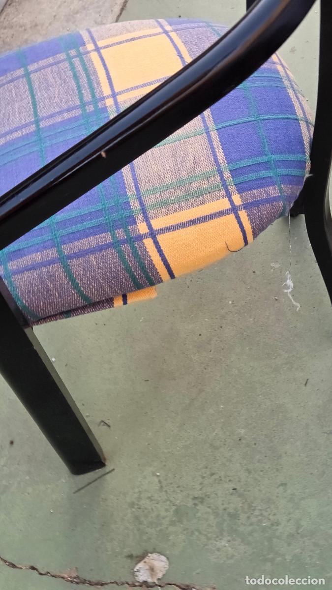 Vintage: 2 sillones peque&ntilde;os lacado en negros - Foto 5