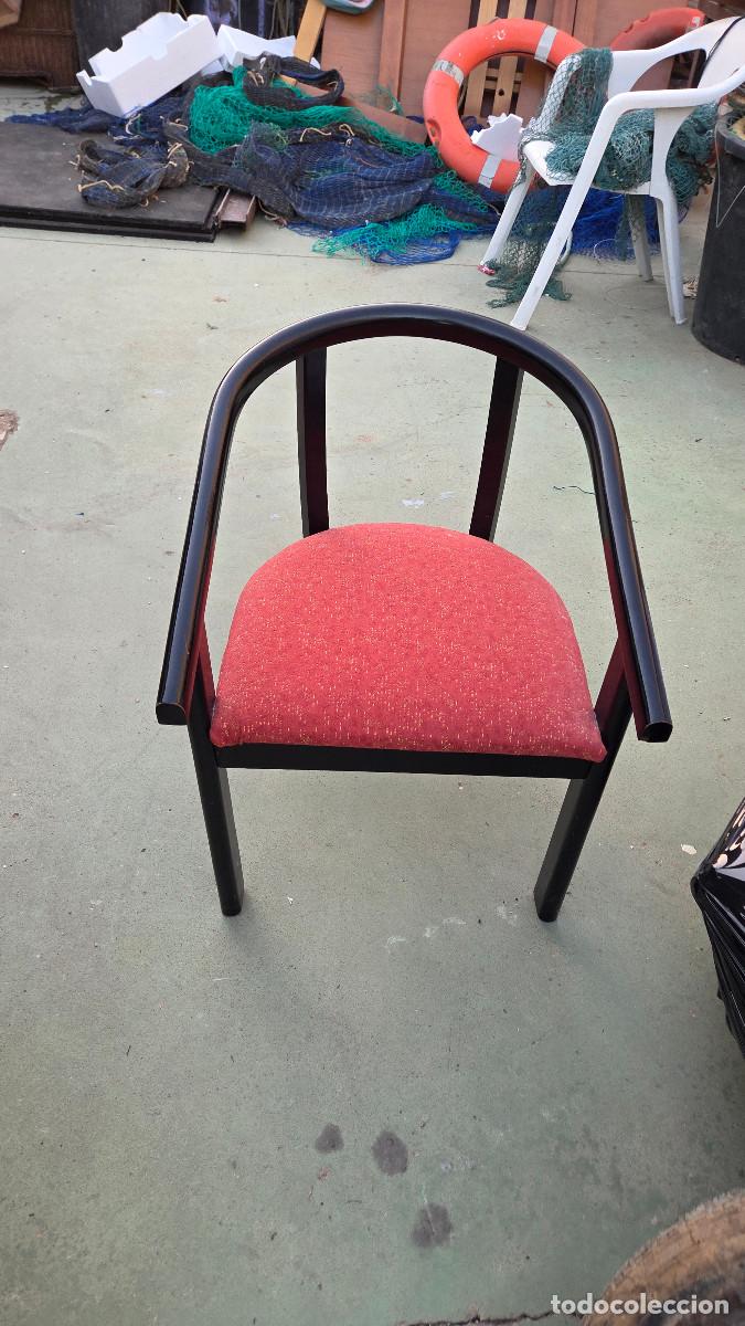 Vintage: 2 sillones peque&ntilde;os lacado en negros - Foto 8