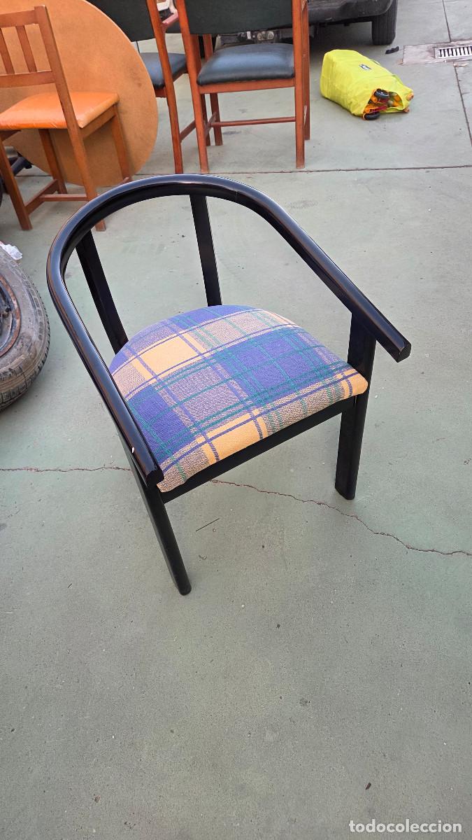 Vintage: 2 sillones peque&ntilde;os lacado en negros - Foto 12