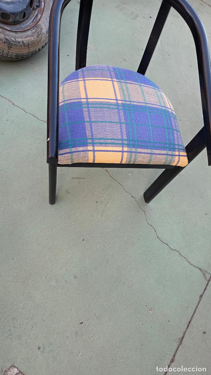 Vintage: 2 sillones peque&ntilde;os lacado en negros - Foto 13
