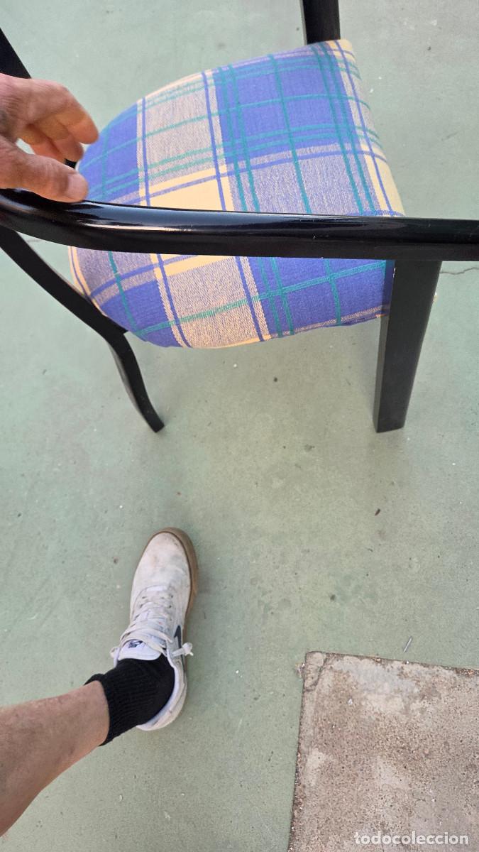 Vintage: 2 sillones peque&ntilde;os lacado en negros - Foto 14