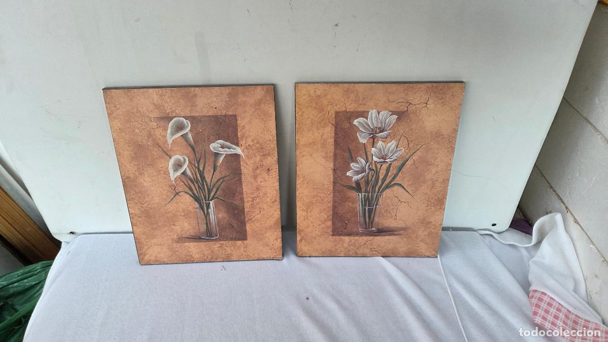 Vintage: 2 laminas en tablas vintage - Foto 2