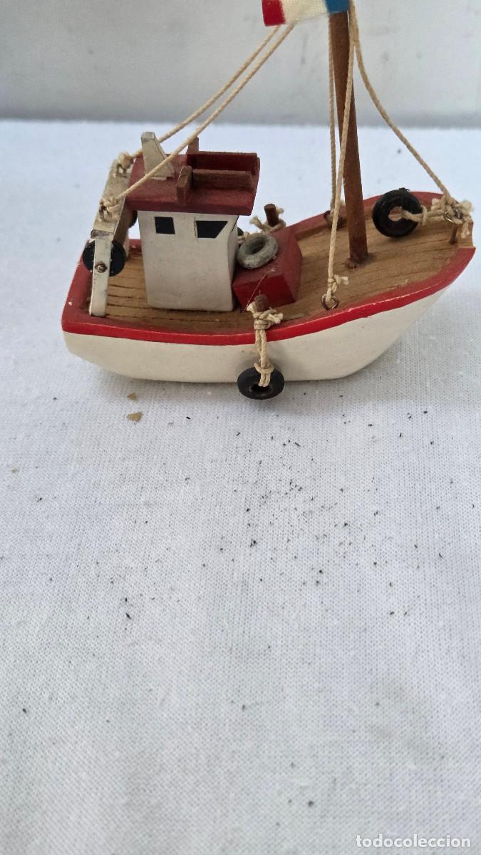 Vintage: peque&ntilde;o barco de pesca madera - Foto 2