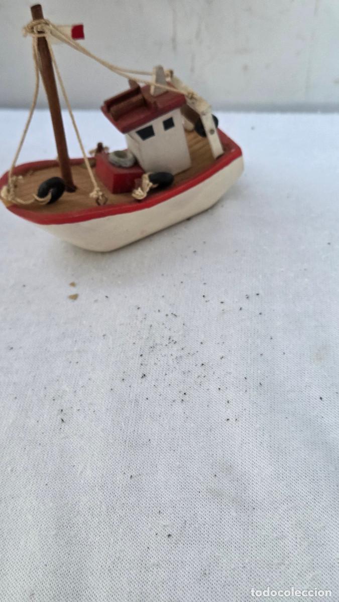 Vintage: peque&ntilde;o barco de pesca madera - Foto 5
