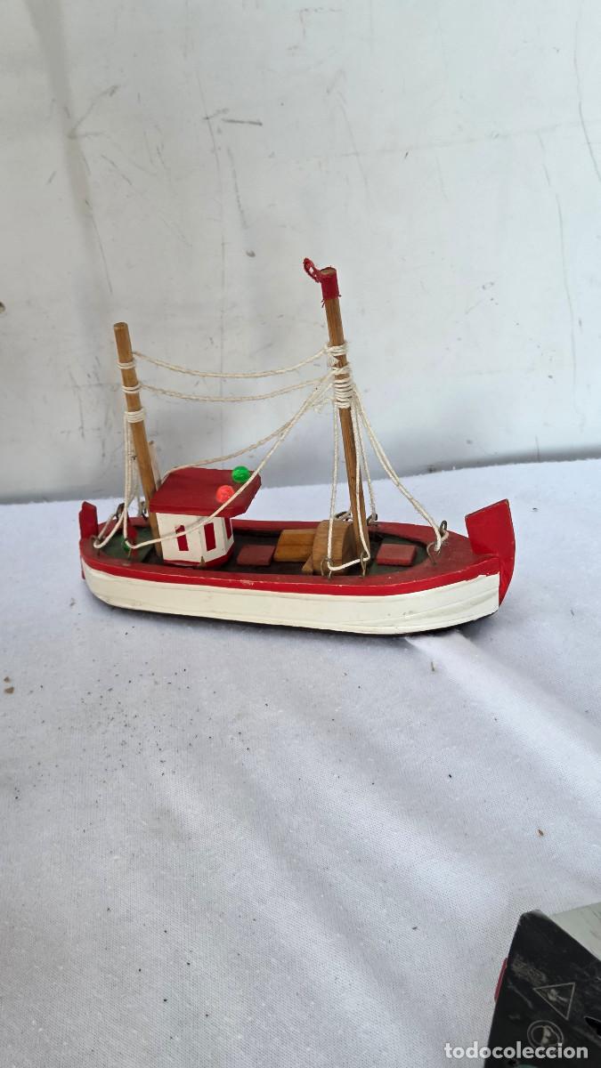 Vintage: maqueta de barco de madera