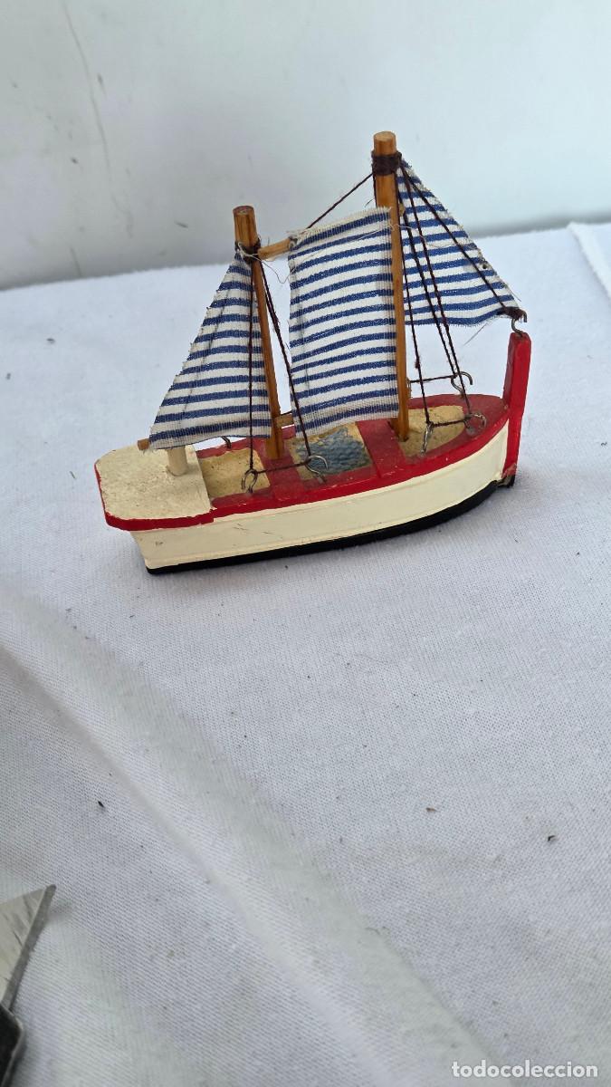 Vintage: maqueta de barco de madera
